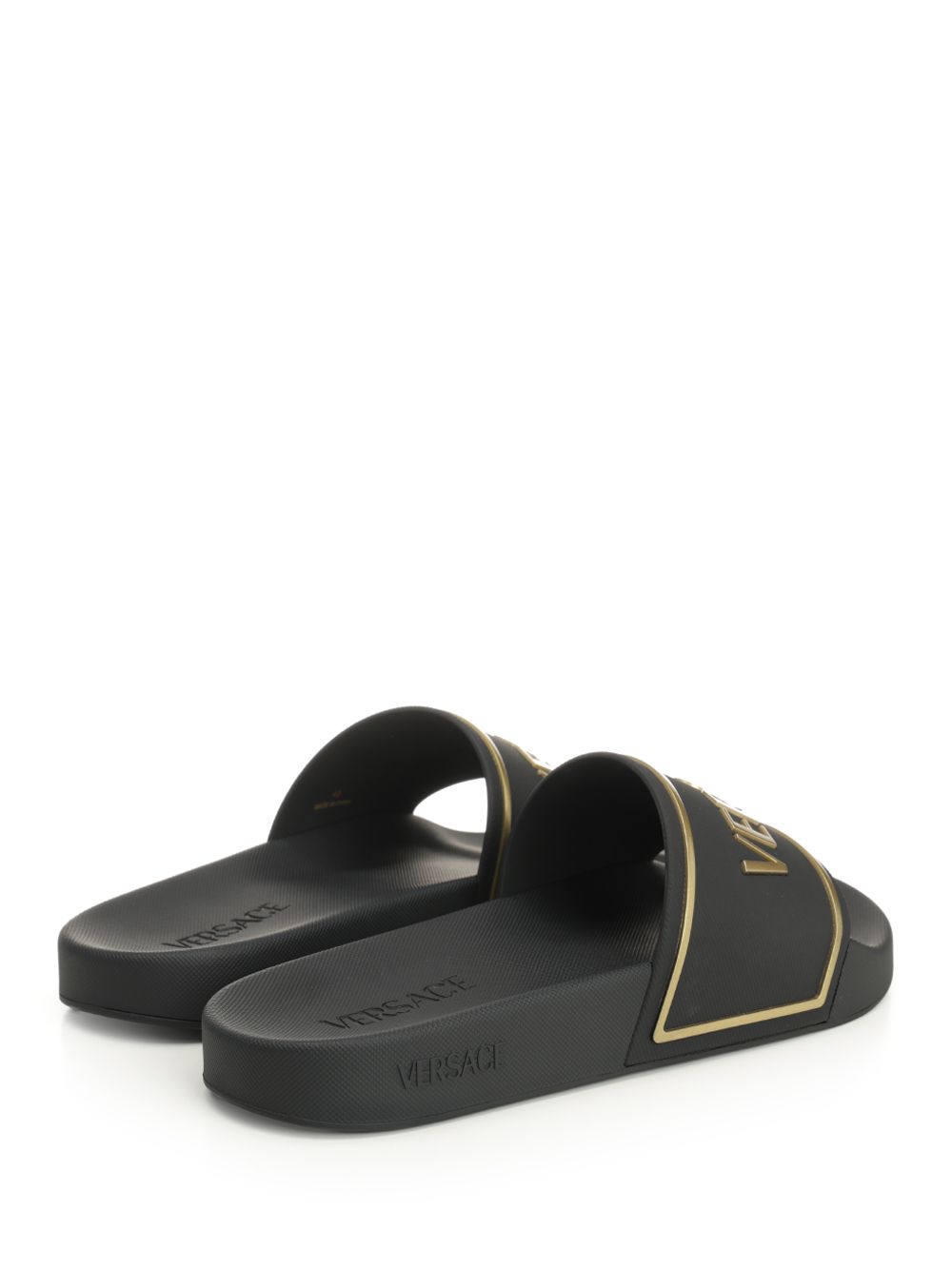 Versace Rubber Slides Scarpe basse - Nero | 1129f6bd1071b967e8c6fb9e8eb2a4aaac70618b