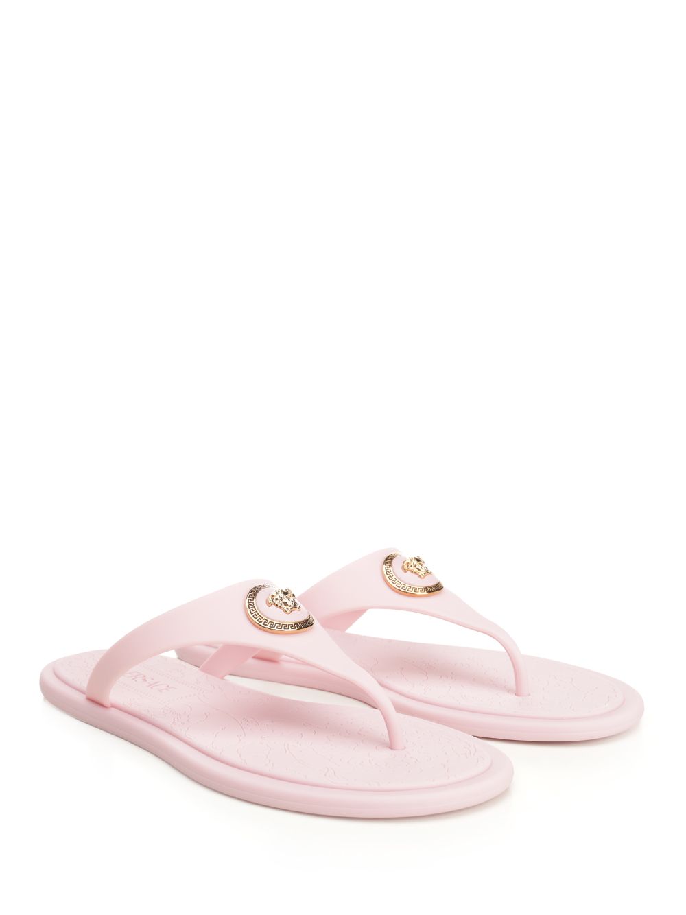Versace Rubber Slides Sandali - Rose | 61a221aaca44faf9399a3587bf2855722b52a78e