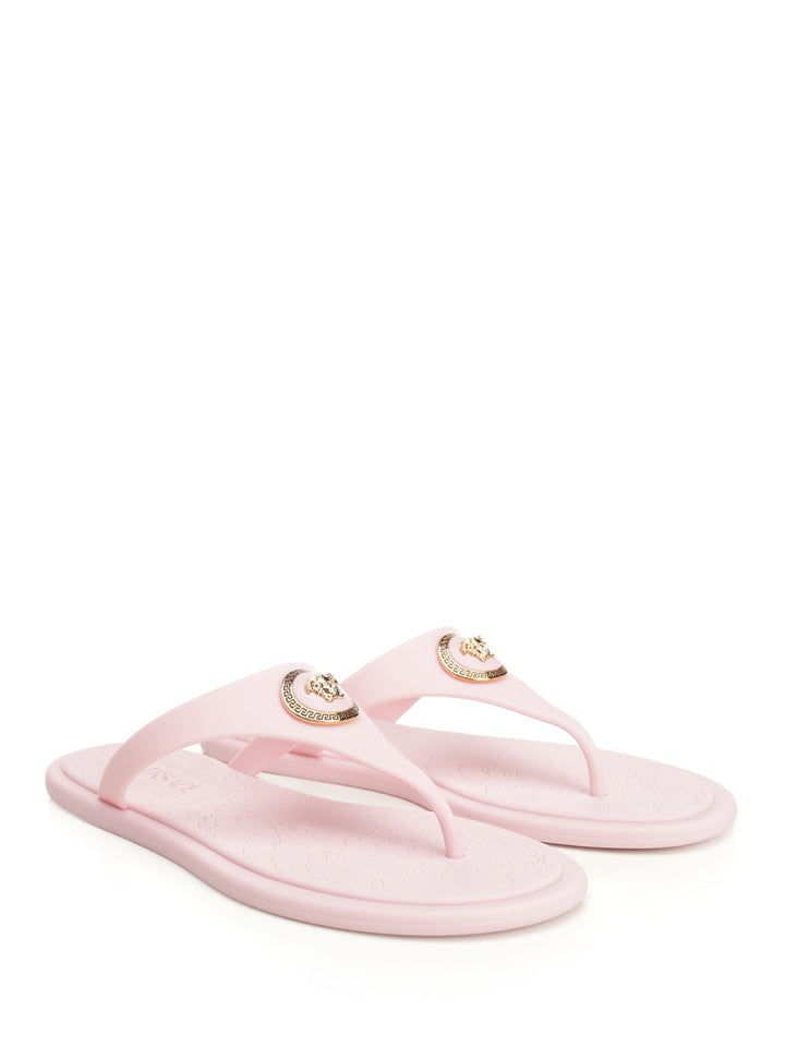 Versace Rubber Slides Sandali - Rose | 61a221aaca44faf9399a3587bf2855722b52a78e