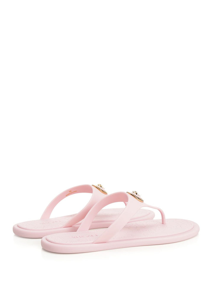 Versace Rubber Slides Sandali - Rose | ebfe0a0bb493b94bcf557a10f486dbaffa3da385