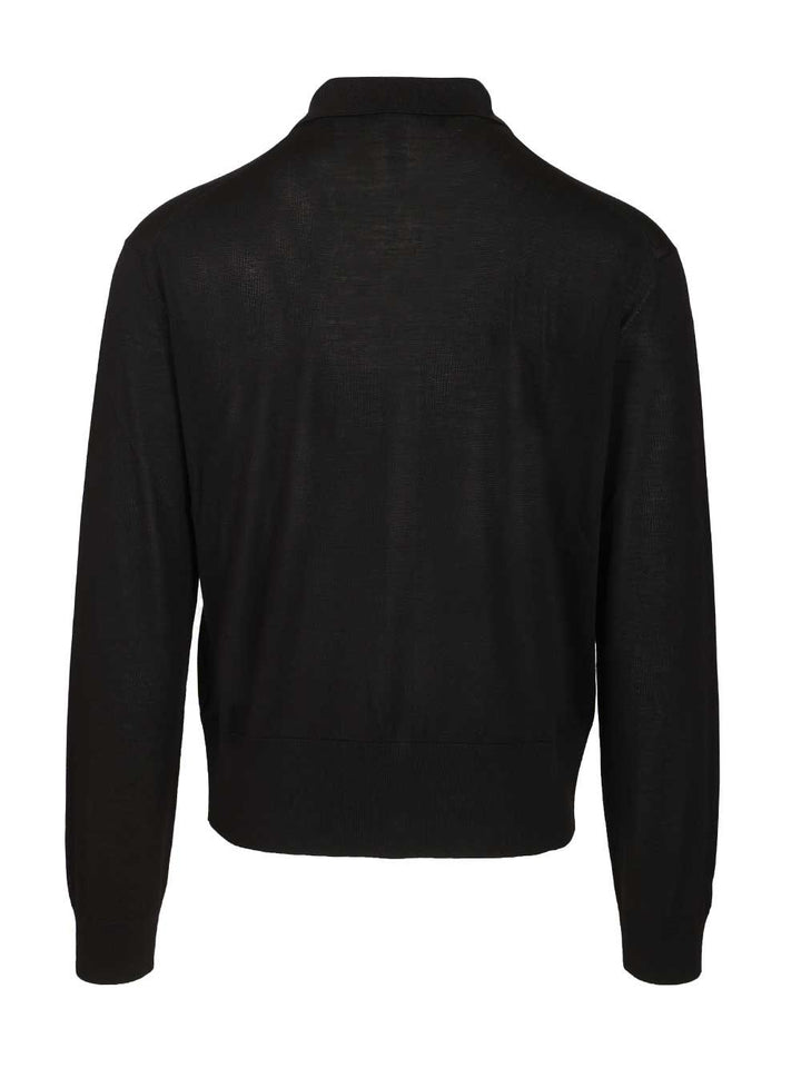 Versace Cotton And Silk Cardigan Shirts - Nero | 6733227eacdeb4570f6273db6f26b18f94ae55fe