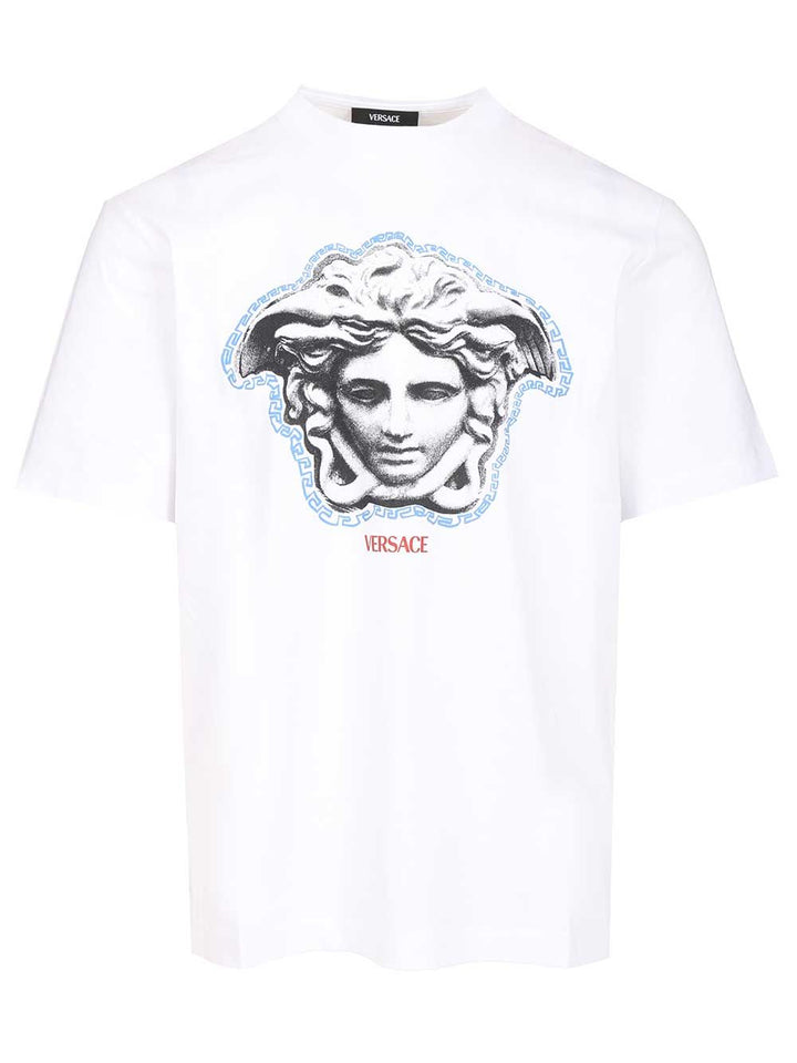 Versace Cotton T-Shirt - Bianco | 02ee3583045bcabccf969ee95ae77ac758929082