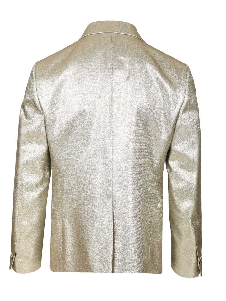 Versace Lurex Evening Blazer Giacche - Silver | aa32d56f36fb16f976b5a2429c423a9242e842cb