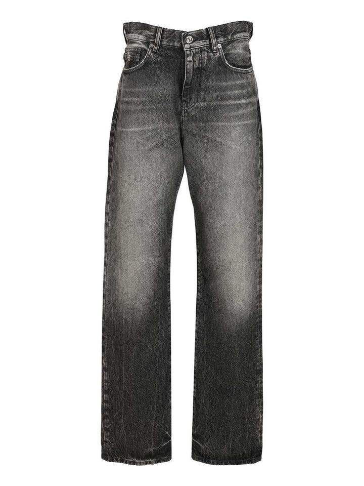 Versace Pant Denim Denim Stone Wash Medium Grey Jeans - Grey | cfe1bc5d1dac3a9c5f9ec61440a5e3cd9f9771c9