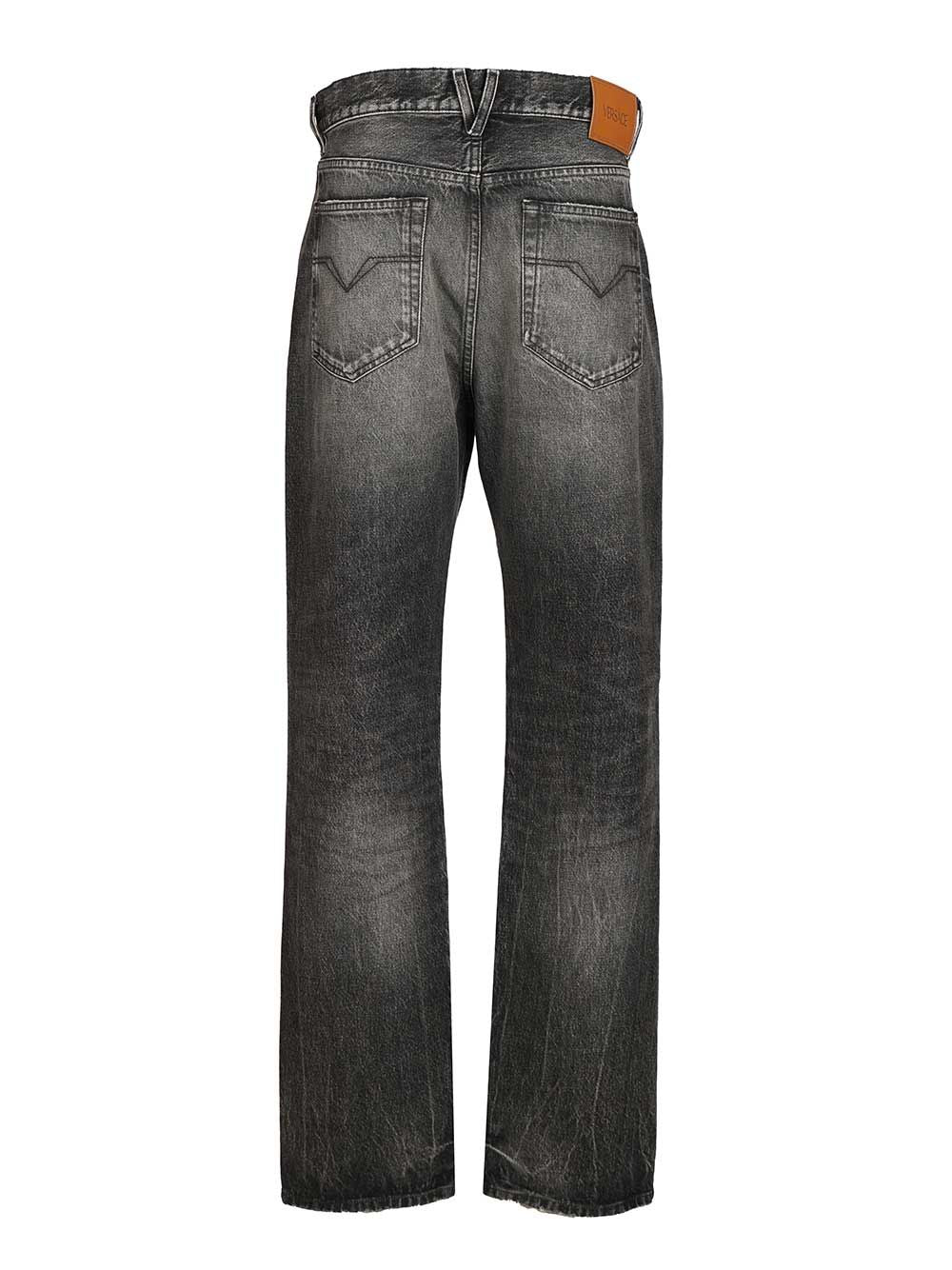 Versace Pant Denim Denim Stone Wash Medium Grey Jeans - Grey | e9c4d7cd6da7aaf05e8940820286eb83d4c410c1