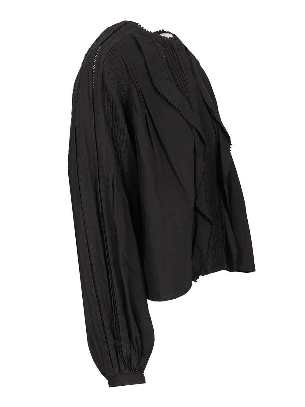 Isabel Marant Cubraly Shirts - Nero | 3b3496e7ead336ee932f1e788c24fd12c3ee34cc