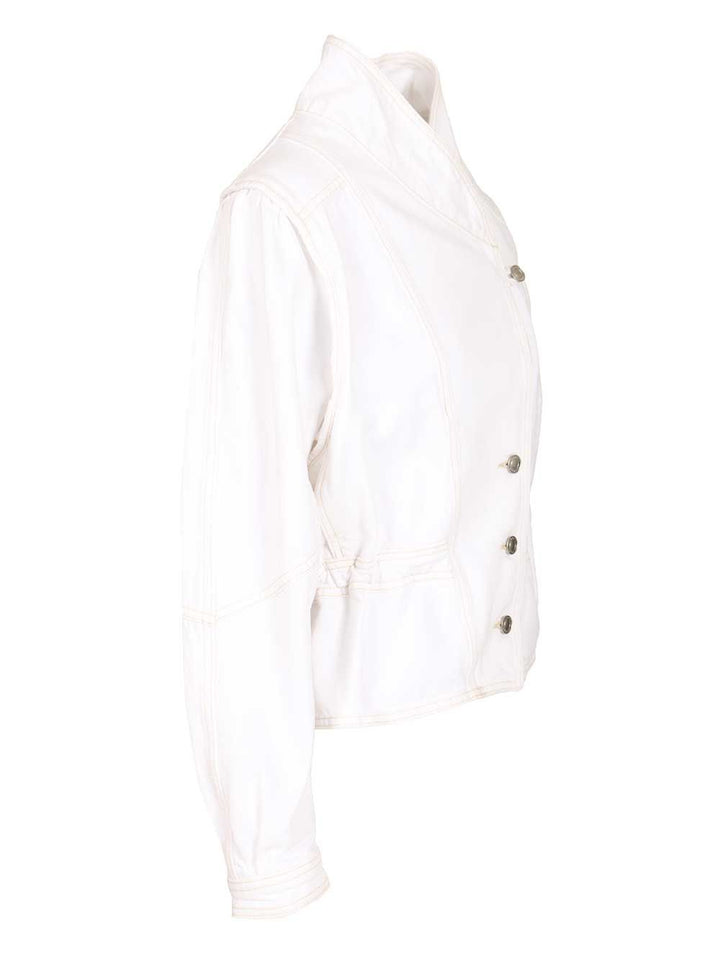 Isabel Marant Denim Jacket Giacche - Bianco | 47724a8d13bebf2b353d958a036a0861b56288f2