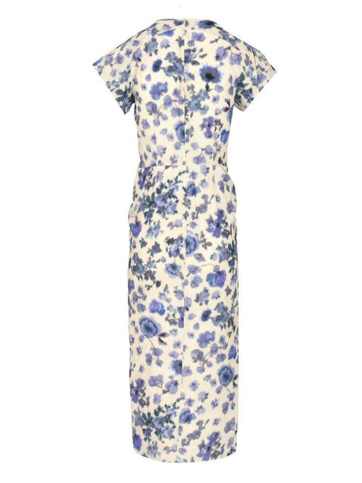 Isabel Marant Printed Midi Dress Abiti - Blu | 511716cdb85788ea3f357e6c0748aa7cfc93ab8a