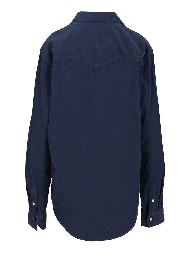 Marant Vasco Shirts - Blu | b39247c73adb07cdd26bbb297fb2bb184dcec500