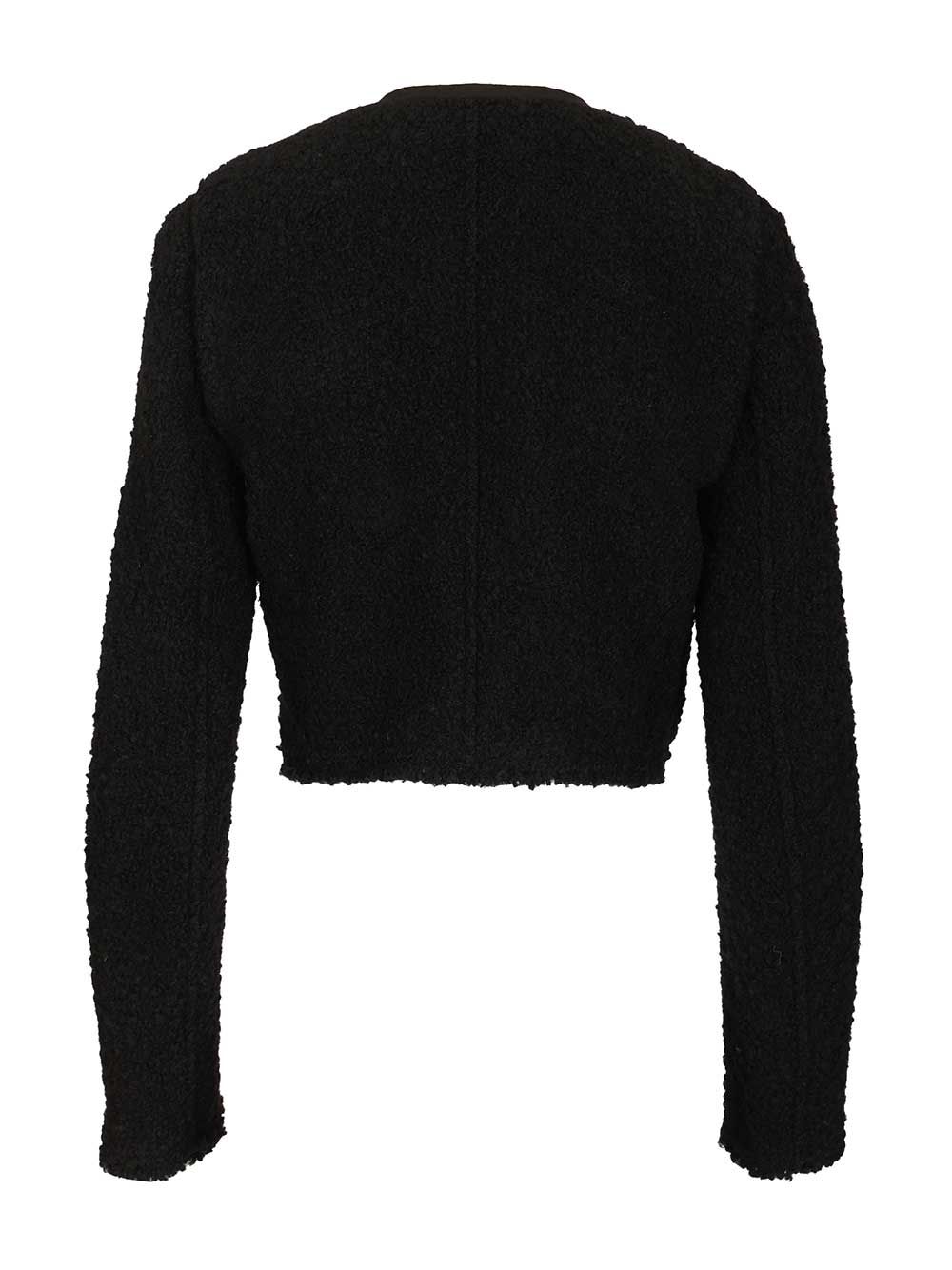 Isabel Marant Crop Bouclette Jacket Giacche - Nero | 77761cda3cb4cf856103f17e1463487913400219