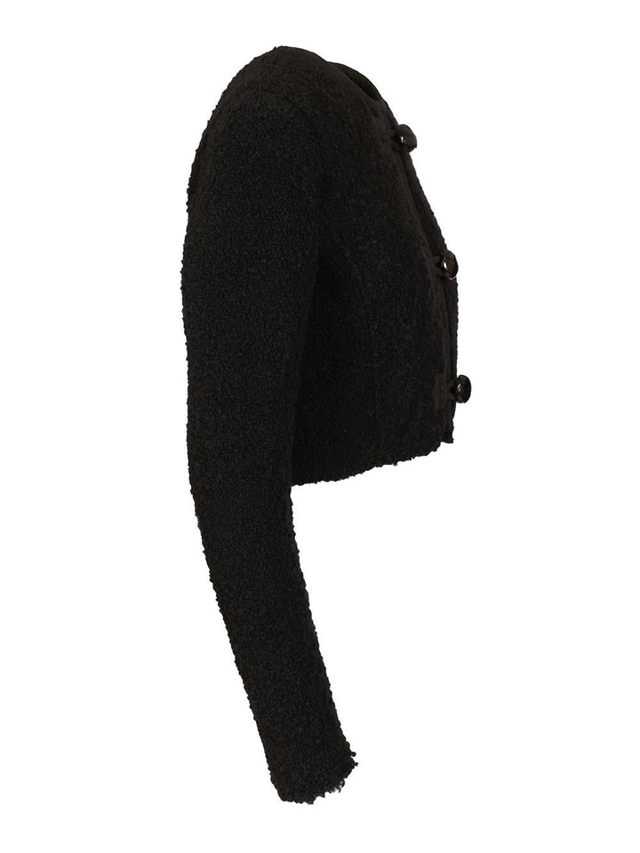Isabel Marant Crop Bouclette Jacket Giacche - Nero | bec01fccd71f13445b2d986791ac9f3a5de1096b