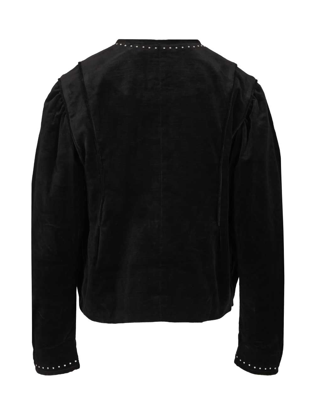 Isabel Marant Velvet Jacket With Studs Shirts - Nero | 724ac0e8f6b86f197208d393031b38c2522087df