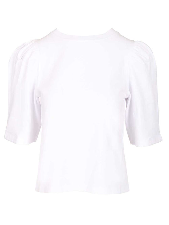 Puffed Sleeve T-Shirt Bianco