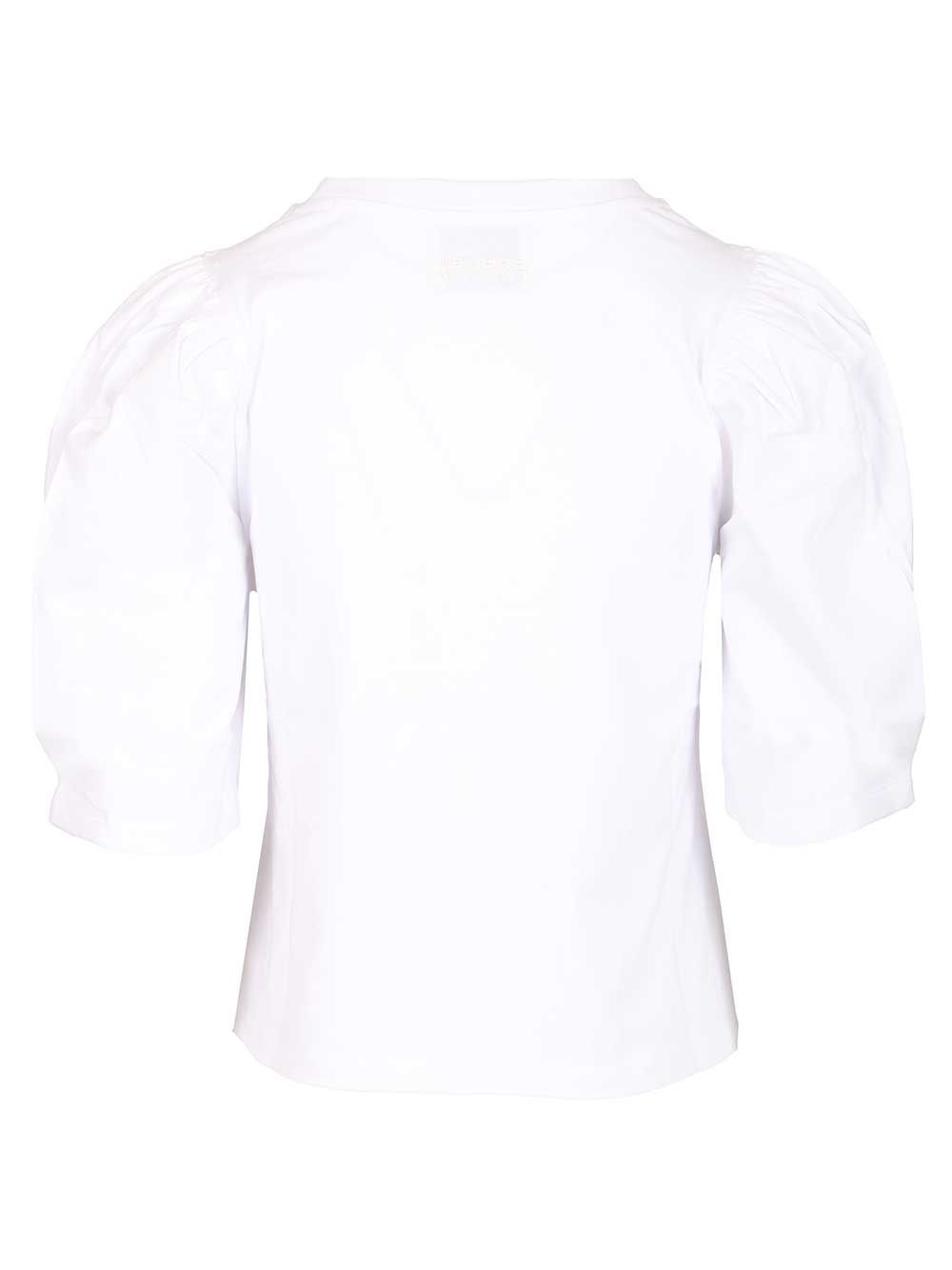 Isabel Marant Puffed Sleeve T-Shirt - Bianco | 33ce27a4ea8dc832ff2dc03c2e4f5aea01a7dec0