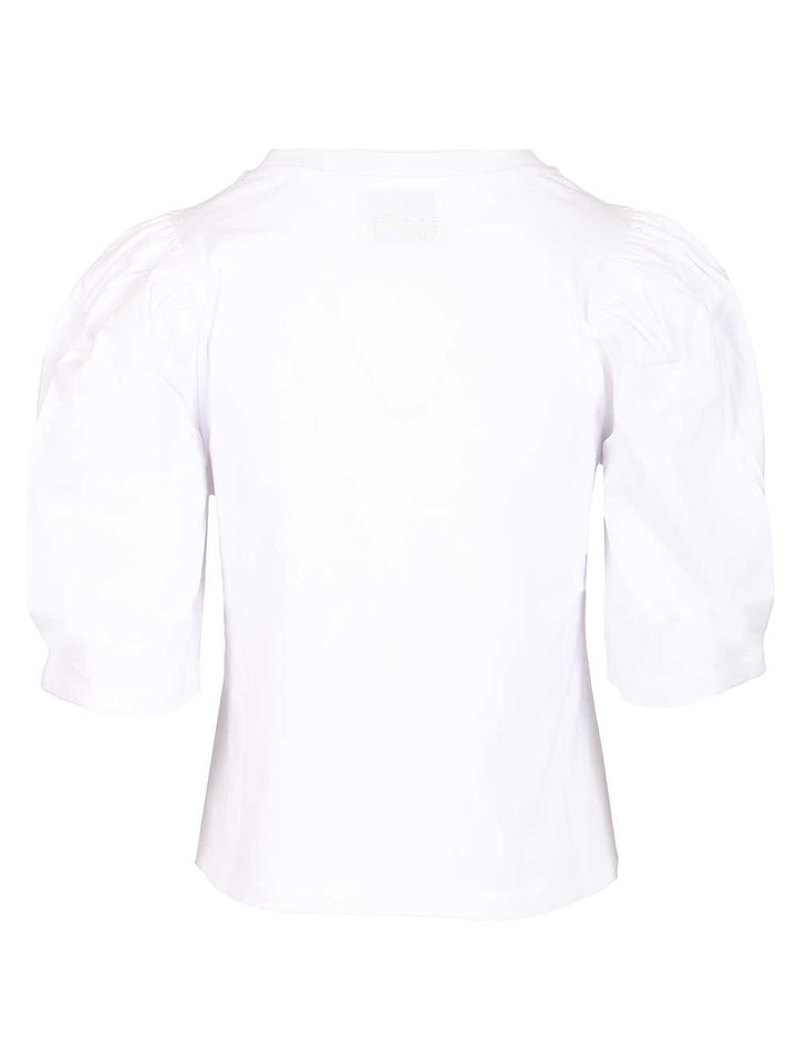 Isabel Marant Puffed Sleeve T-Shirt - Bianco | 33ce27a4ea8dc832ff2dc03c2e4f5aea01a7dec0