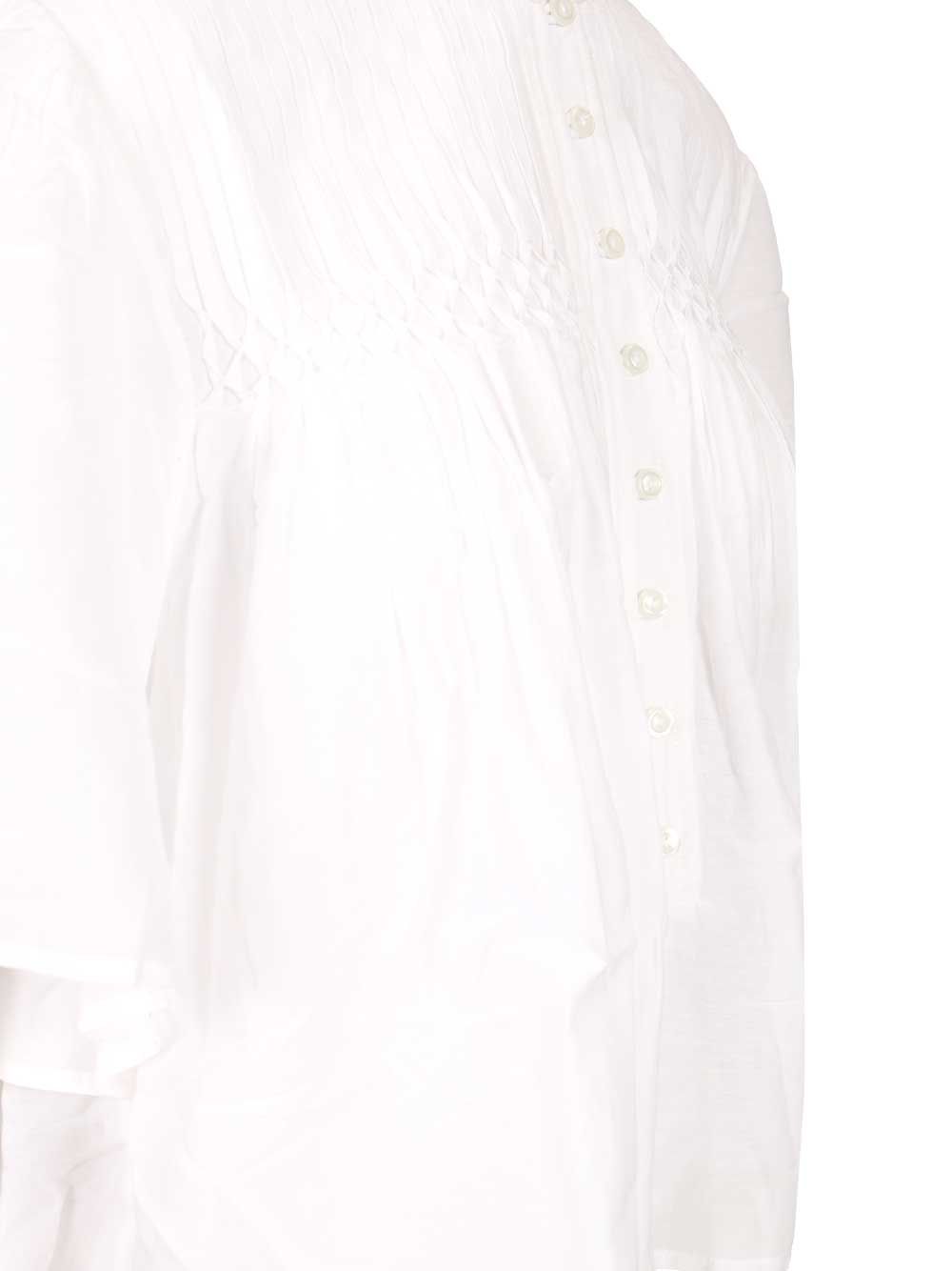 Marant Etoile Destiny-Gz Top - Bianco | 0a7e31455cf2dce22fd52c9052cbcd81d4974da6