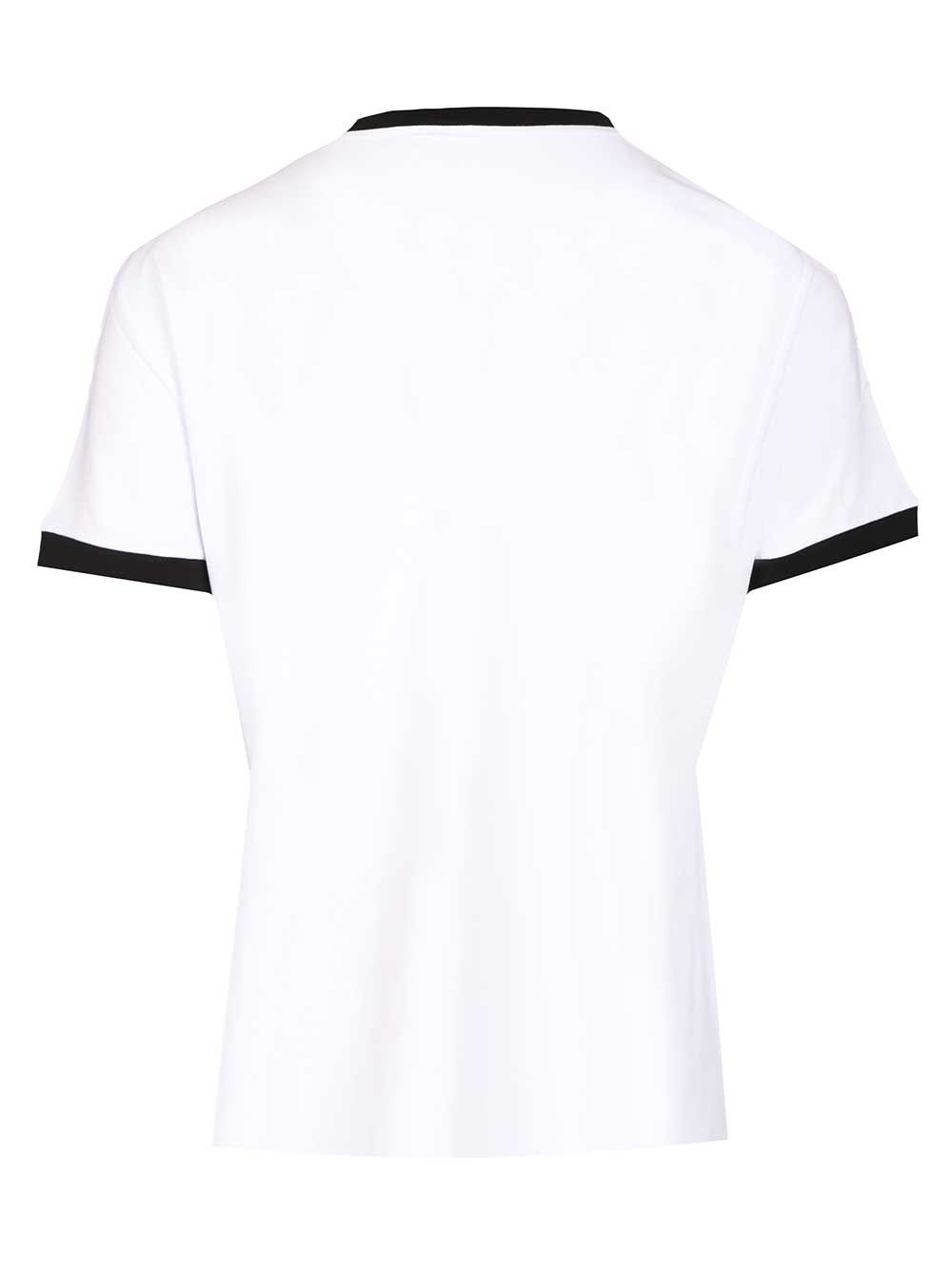 Versace Stretch Jersey T-Shirt - Bianco | 1b23e0fb5d6d77c826b0da238fbec1ff82d8437b