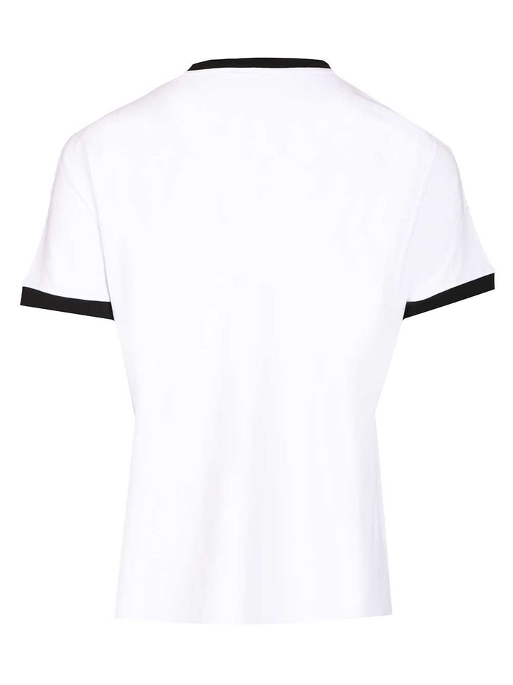 Versace Stretch Jersey T-Shirt - Bianco | 1b23e0fb5d6d77c826b0da238fbec1ff82d8437b