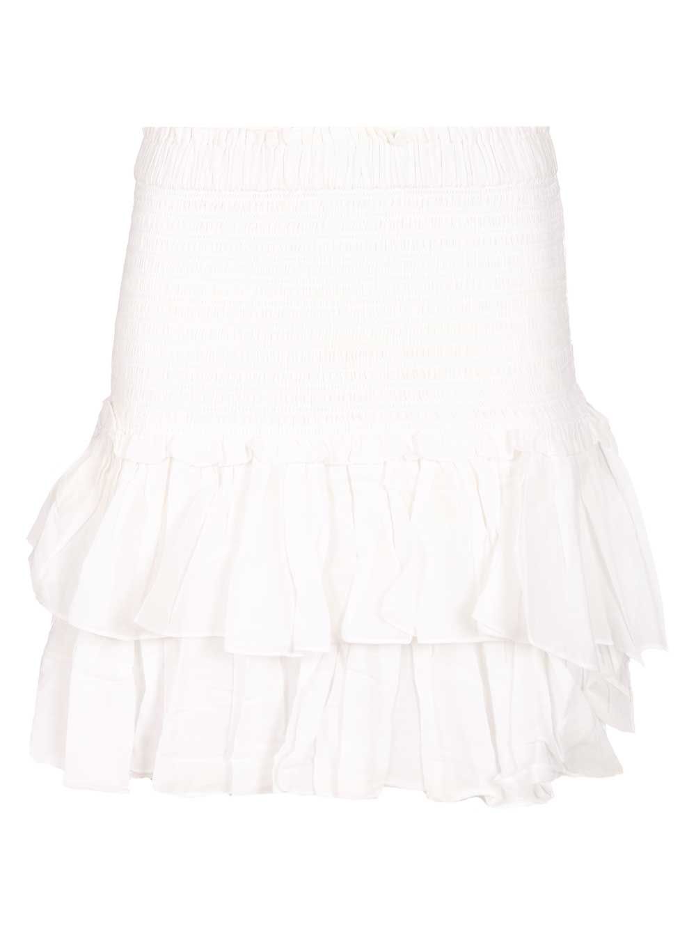 Marant Etoile Naomi Gonne - Bianco | 6da6c93472ffe654d560d9b4880f2262d1edefc9