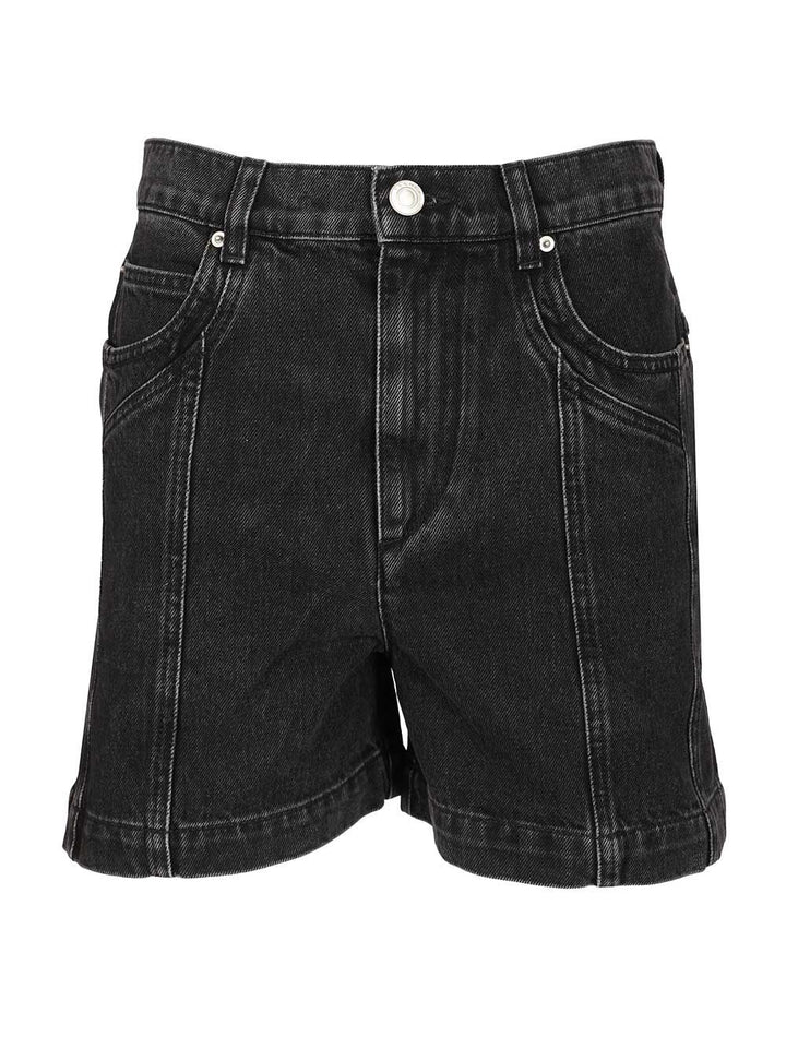 Marant Etoile Joely-Ga Shorts Trousers - Nero | 405a4447ecd2bad7001c2cb200403bc35cb6f139