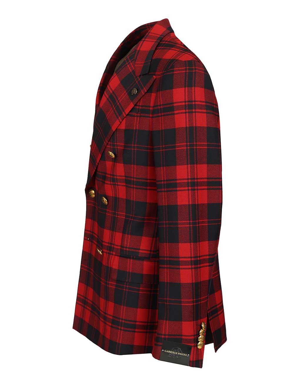 Gabriele Pasini Red Checked Double-Breasted Suit Abiti - Rosso | 601ad3df1efb978e6387374ea77f686ce12b0c68
