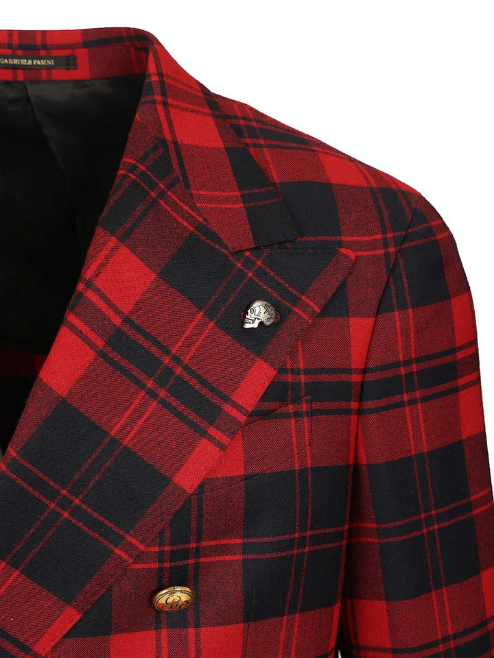 Gabriele Pasini Red Checked Double-Breasted Suit Abiti - Rosso | 5dd8a5114b946b88b2c56c89afbbef566f13849f