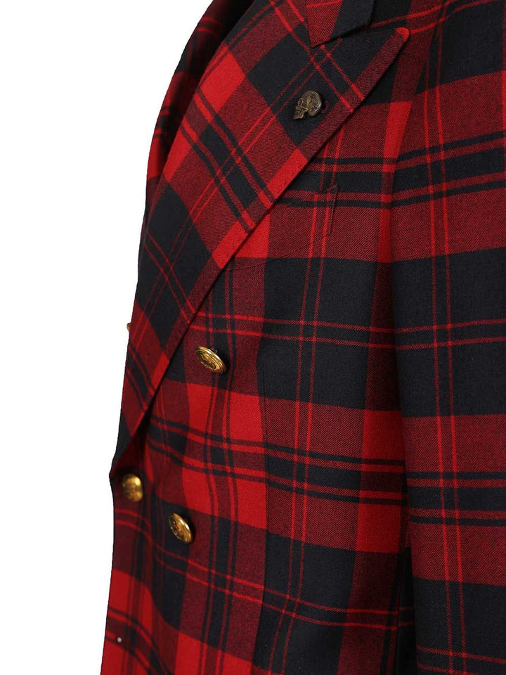 Gabriele Pasini Red Checked Double-Breasted Suit Abiti - Rosso | f8a72dbc59568435b7731a1e45663d5cabfb1d36