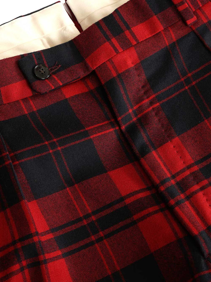 Gabriele Pasini Red Checked Double-Breasted Suit Abiti - Rosso | 25eb1f50569bc279307b61b49f20e7364181daa1