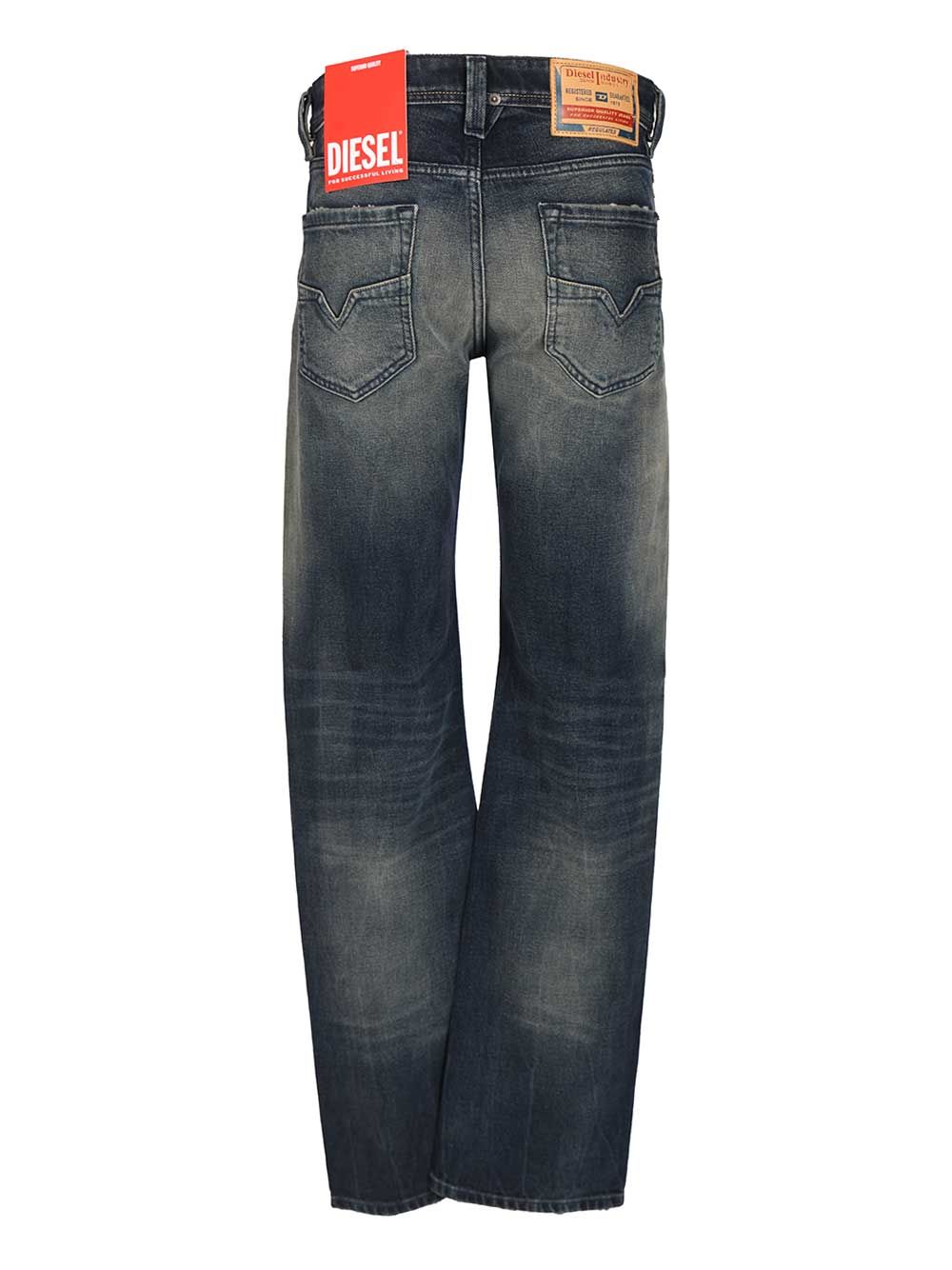 Diesel 1985 5 Pocket Denim Straight Fit Jeans - Blu | be27c2847ff9e7bd719202e7ded74878be435fec
