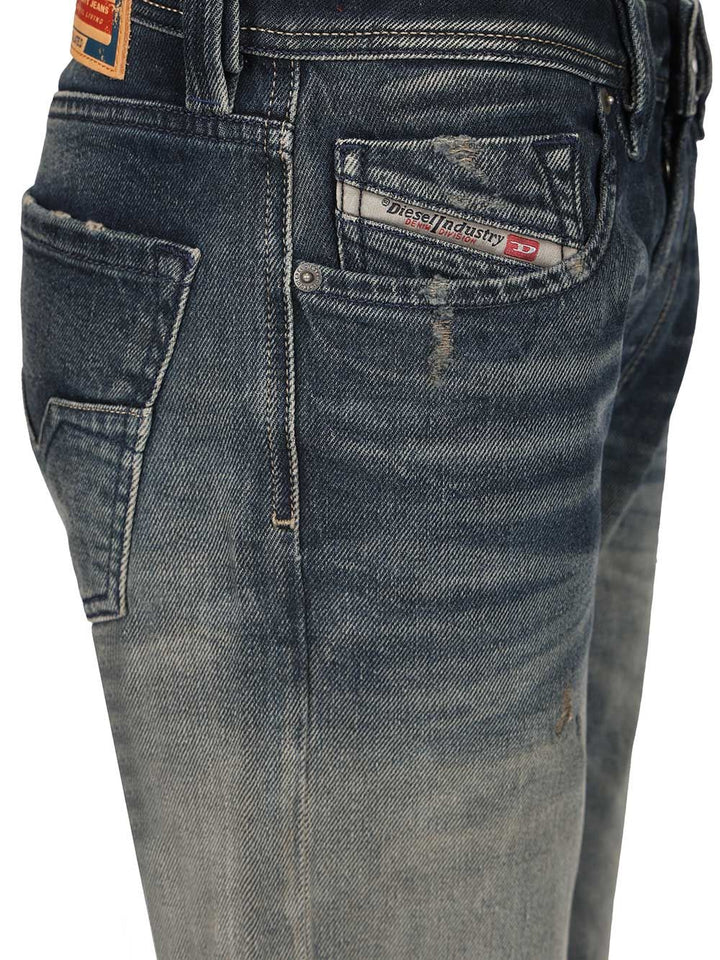 Diesel 1985 5 Pocket Denim Straight Fit Jeans - Blu | 45b0184f8f90b63013975ac5837c6235ffea60ef