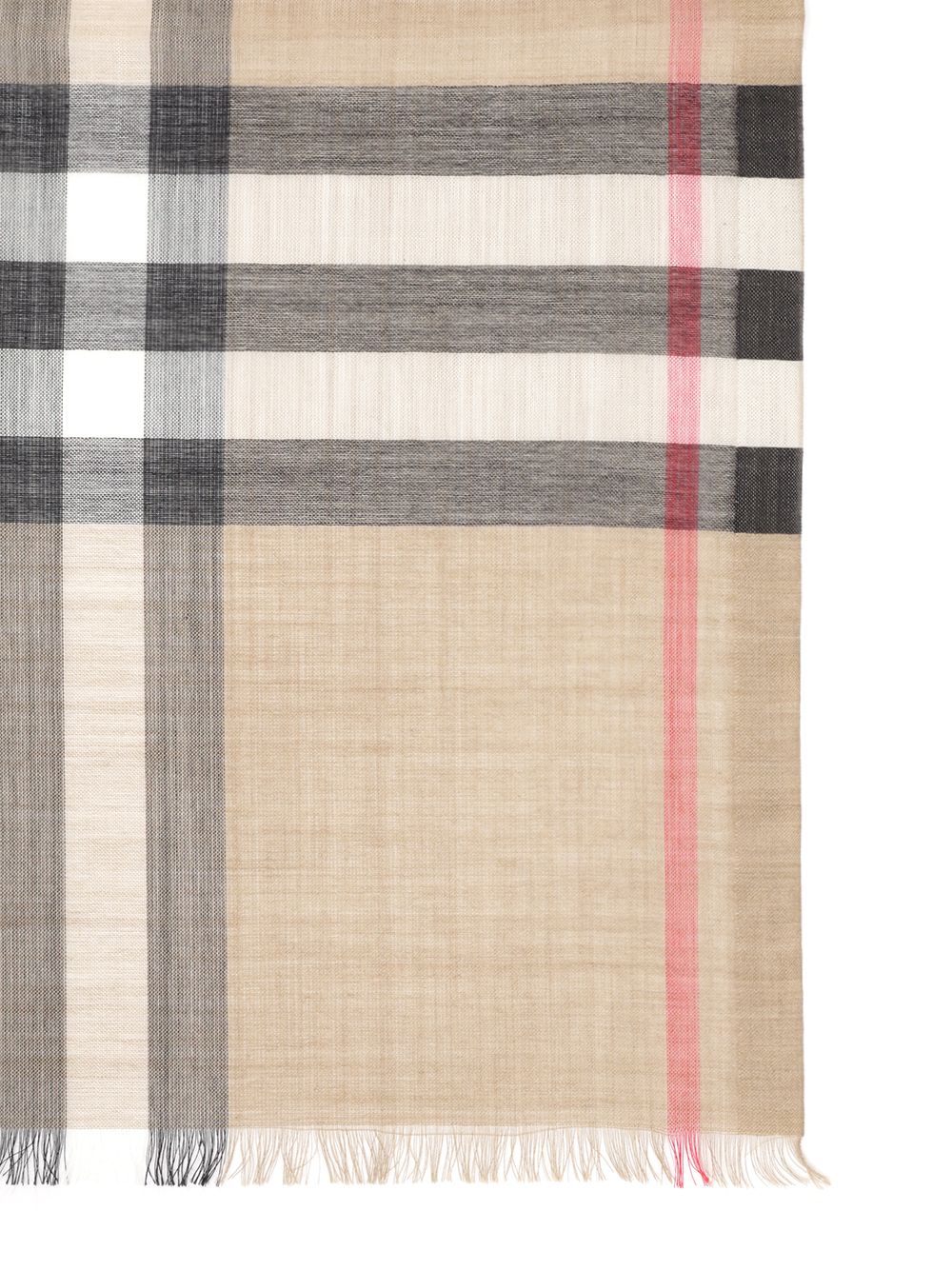 Burberry Scarf In Light Wool And Silk Scarves And Foulards - Marrone | b6d6d448ab88c5690e6b2a0ce8ab63c722b1d825