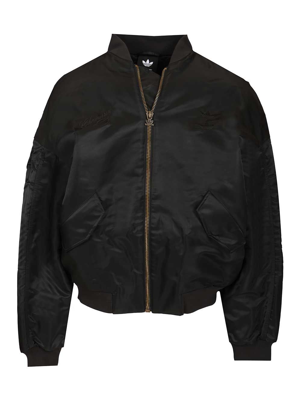 Adidas By Willy Chavarria Satin Bomber Jacket Giacche - Nero | 904e4fd714554da34e76d7b9e2f18d48f3d14547