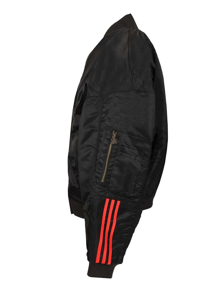 Adidas By Willy Chavarria Satin Bomber Jacket Giacche - Nero | 3afc6a47b74467d39a1c5cf5dfbbf465f990de73