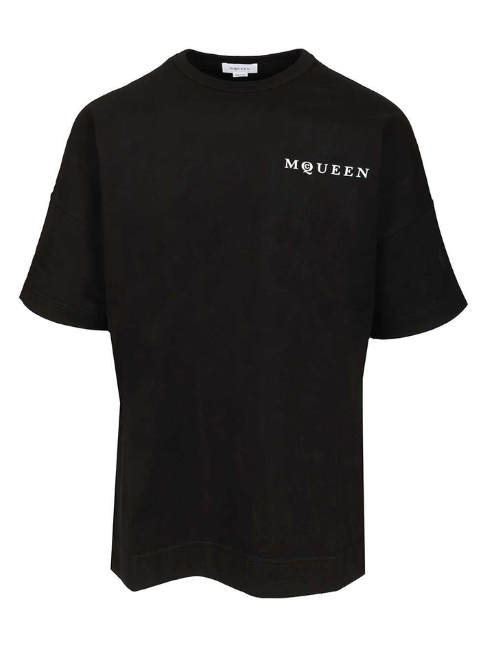 Mcqueen Oversized T-Shir T-Shirt - Nero | 6c0fc3a0881074a9e7fda77c030c39db25010047