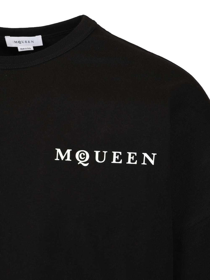 Mcqueen Oversized T-Shir T-Shirt - Nero | 8c7304b44f6b877b2846568f8e030f292cd55d9c