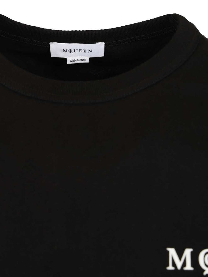 Mcqueen Oversized T-Shir T-Shirt - Nero | bd0521af2a8773e6ad40c3030021490e4b7a38a1
