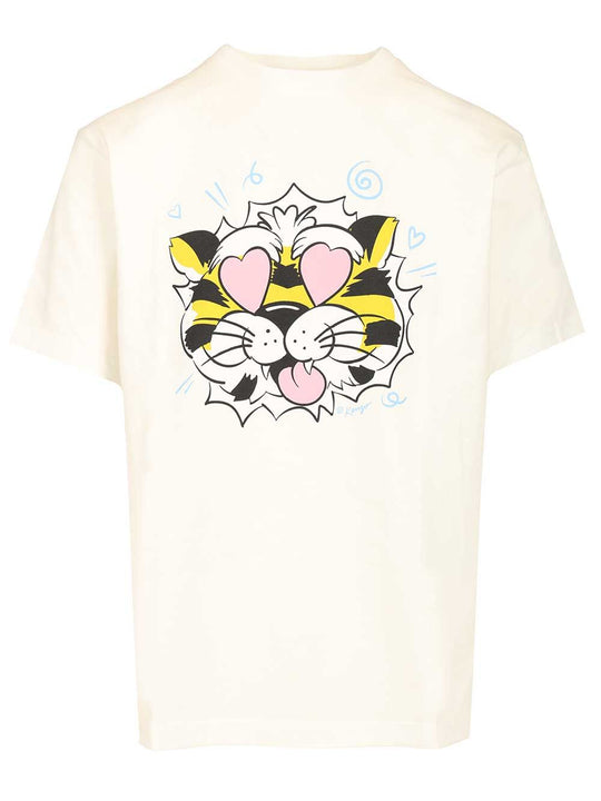 Wild Tiger T-Shirt Bianco