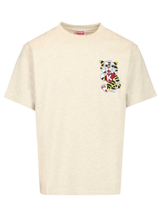Gots Kenzo Wild Tiger Embroidered Oversize T-Shirt Grey