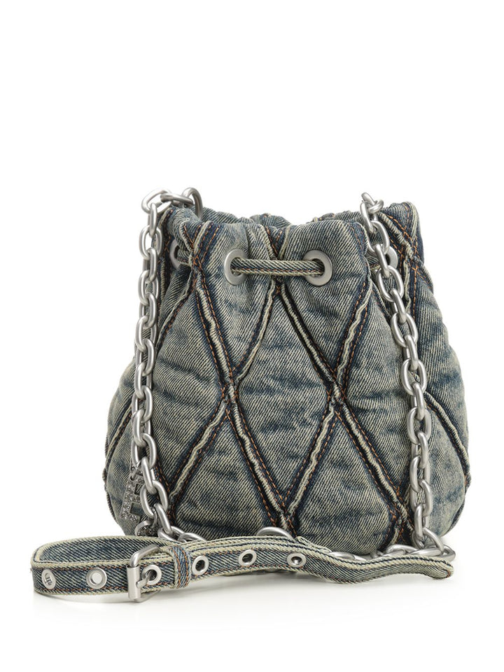 Diesel Charm-D S-Bucket Bag Crossbody Bags - Blu | c0c447efc21f7352b3e9fae92925a6e40b11da65