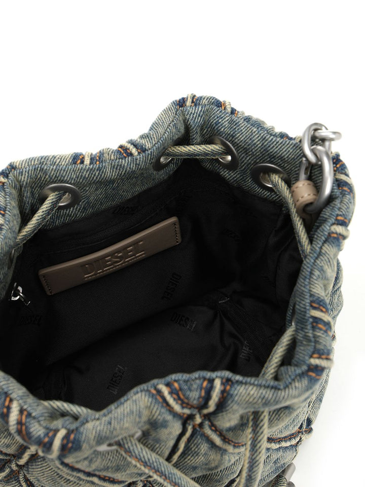 Diesel Charm-D S-Bucket Bag Crossbody Bags - Blu | 7d9c8ba43befdcab9e5cd53cd5faeb1d0e597b1f