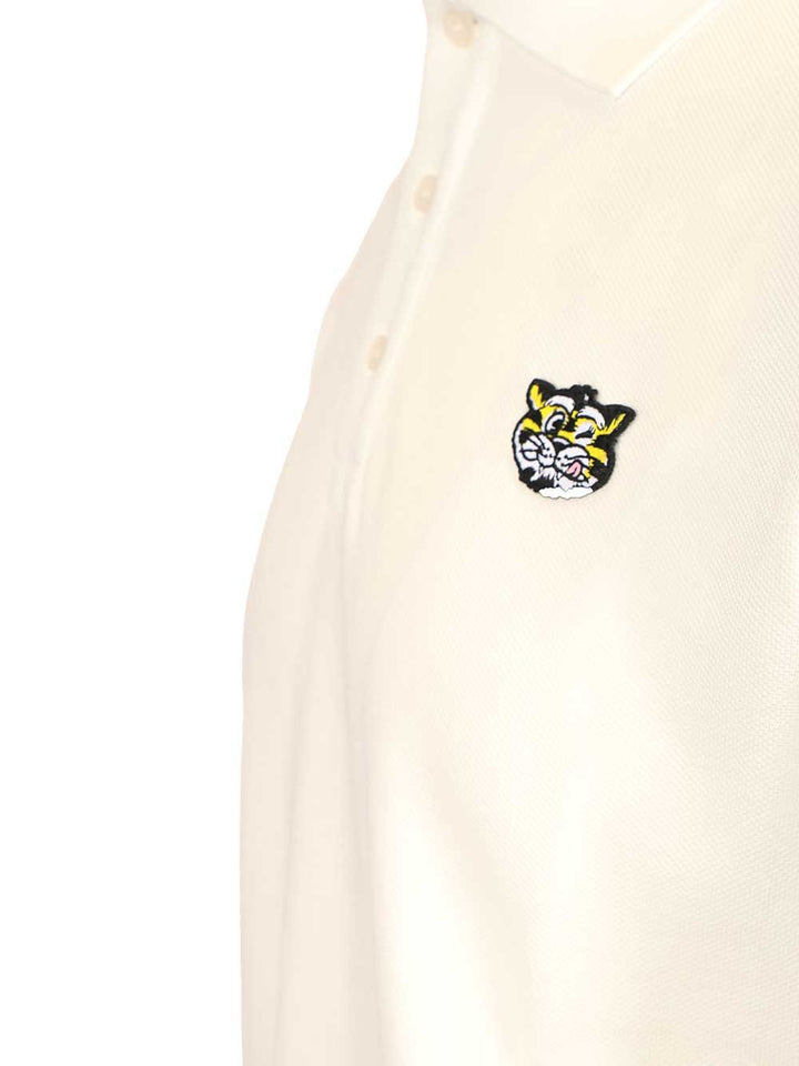 Kenzo Gots Kenzo Wild Tiger Slim Polo Polo shirt - Bianco | 7c531c6250b4a6378cd6d7a1ffbf2ed8bc44ac35
