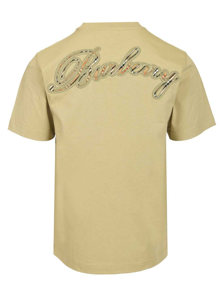 Burberry With Embroidered Burberry Logo T-Shirt - Verde | b688bf26a23628424ad07f4c90e940541e64290d