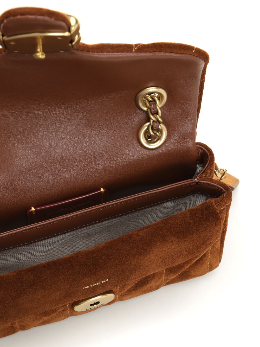 Coach Quilted Suede Tabby Shoulder Bag 20 With Chain Shoulder Bags - Marrone | 691622da7e65591feadbe4f53ddfcb9e9d7b59ab