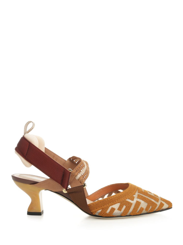 Fendi Colibrì Decollete - Beige | f50d1e438afe3f5b6f48ea8087bb8da9adbc45cc