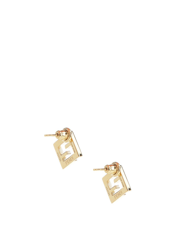 Fendi Ff Earring Metallo/Smalto Gioielli - Rosso | 58dfa810461f41b71d5b08e39405607474b2a9ea