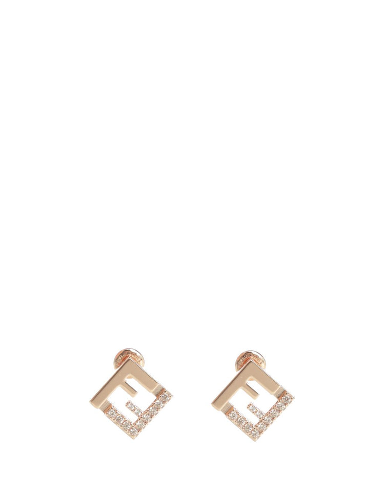 Fendi Ff Earring Metallo/Crista Gioielli - Rose | c600c2851c04328b8bd0af1c0f0e66cf31d05918