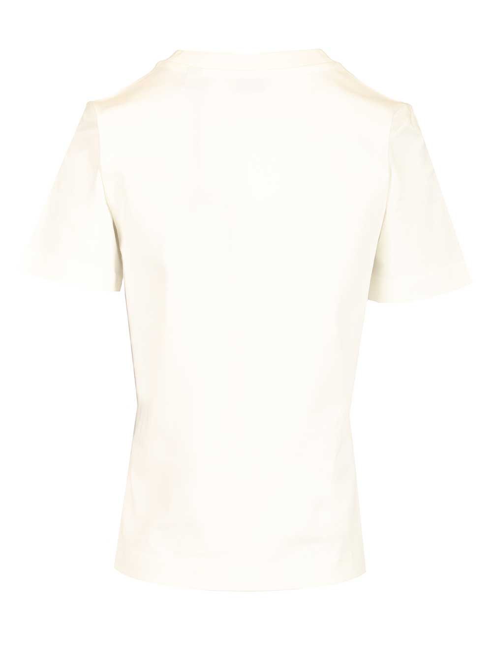 Burberry Cotton  With Logo T-Shirt - Bianco | 914e7846896044ce5bd977d0ce9f0b8cb12511b2