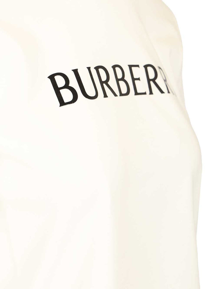 Burberry Cotton  With Logo T-Shirt - Bianco | 125fa80ea4346eaecbf05d04113dc88084ee4ad8