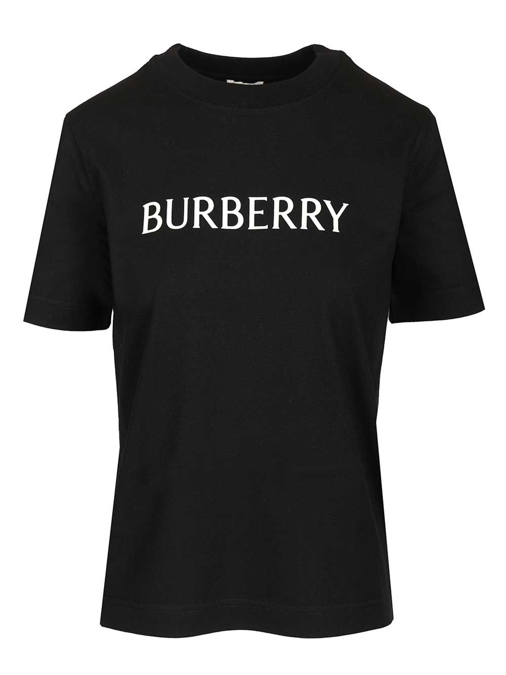 Burberry Cotton  With Logo T-Shirt - Nero | 7e1e0e9b003ba30fb61f64b85d634b96fb1fd02a