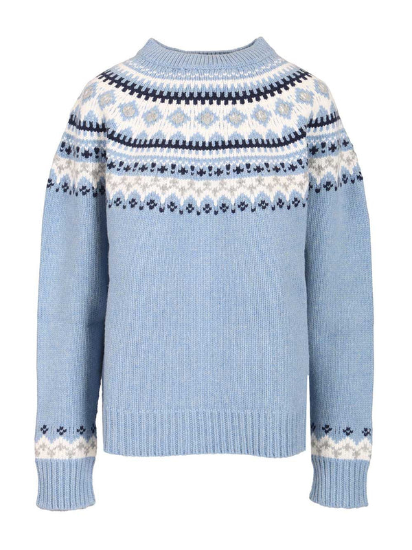 Wool Sweater Knitwear Light Blue